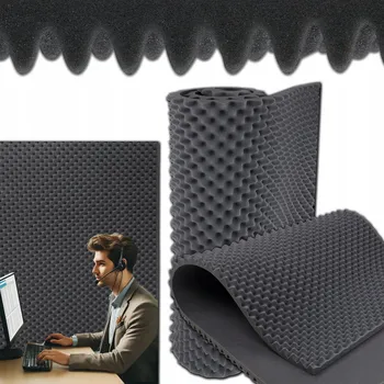 akustická pěna Mata akustyczna protihluková deska / pěna pohlcující vlny 200 x 100 x 4 cm