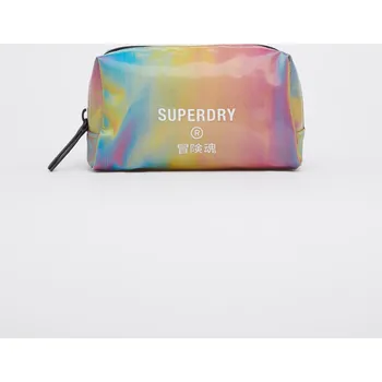 Kosmetická taška SUPERDRY BAREVNÁ HOLOGRAFICKÁ KOSMETICKÁ TAŠTIČKA S LOGEM