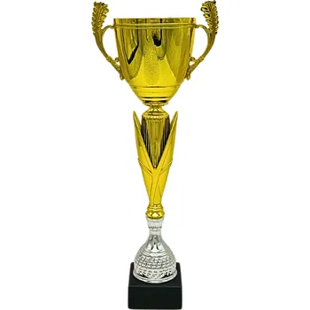 Sportovní pohár Standart NJS0475A Výška poháru: 36 cm, Průměr kalichu: 10 cm, Barva: Zlatá