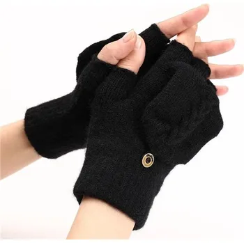 Rukavice Dámské rukavice bez prstů s klopou Euloge Černé Lifestyle 22111806014194006s3