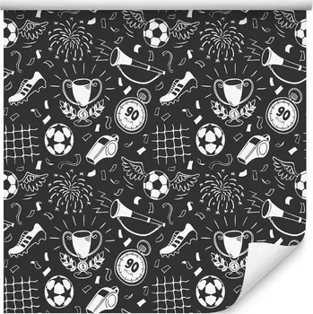 Fototapeta Tapeta pro mládež Fotbal Píšťalka Vzor Dekorace