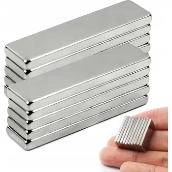 Dekorativní magnet Magnet Neodymový 10x5x1 mm Magnety N35 SILNÉ 10 Ks