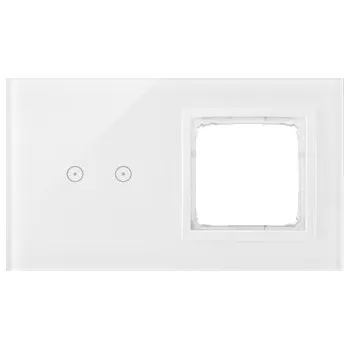 vypínač Dvojitý dotykový vypínač Kontakt-simon bílý DSTR220/70