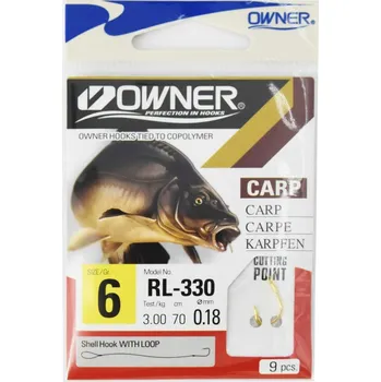 Rybářský háček Háčky s návazcem, s protihrotem Owner RL-330 7 ks
