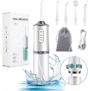 Ústní sprcha ELEKTRICKÝ BEZDRÁTOVÝ ZUBNÍ IRIGÁTOR USB 1200mA IPX7