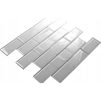 Obklad Skleněná mozaika Englass 30 x 30 cm bílá