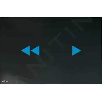 Alcadrain Elektronické ovládání splachování, s podsvícením, pro instalační moduly Slim, sklo/černá, NIGHT LIGHT-2-SLIM