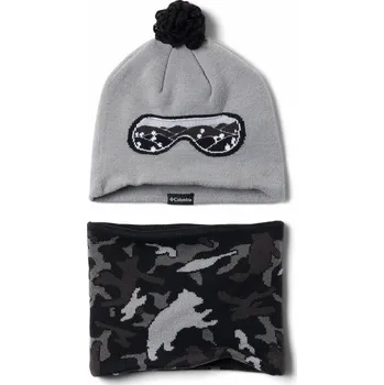 Čepice Columbia Youth Snow More™ Hat and Gaiter Set - šedá UNI čepice