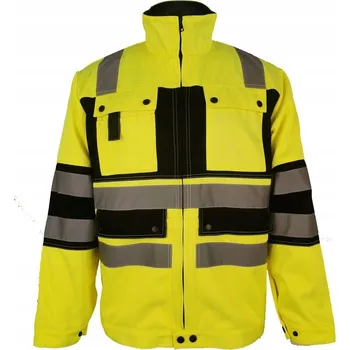 pracovní bunda VÝSTRAŽNÁ PRACOVNÍ BUNDA ŽLUTÁ VIZWELL XXL