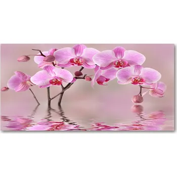 Obraz Kuchyňský panel Růžová orchidej 140x70 cm + LEPIDLO