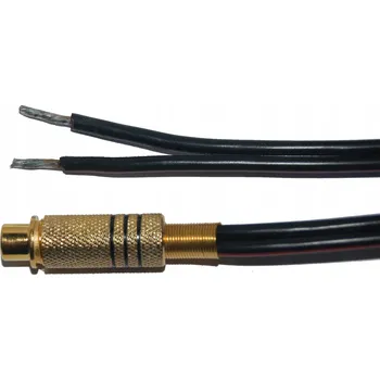 Audio kabel Reproduktorový kabel RCA / 0, průřez vodiče 2x2,5mm, měděný (Cu), černý, 1,5m