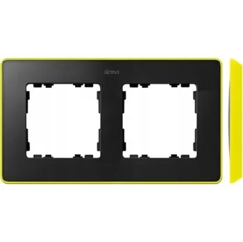 vypínač Dvojitý Rámeček Kontakt-simon černý