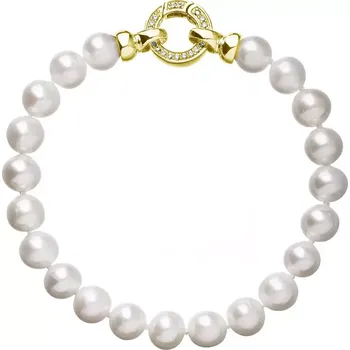 Náramek Perlový náramek z pravých říčních perel bílý 23003.1