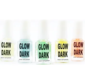 Lak na nehty 1 Ks Výběr z 5 barev Lak na nehty SVÍTÍCÍ VE TMĚ