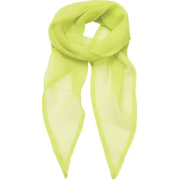 Šátek Premier Workwear Dámský šifonový šátek PR740 Lime -ca. Pantone 382 98 x 16,5 cm