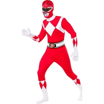 Karnevalový kostým Funiglobal - Kostým červeného Power Rangera z druhé kůže - XXL