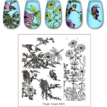 Přípravek na nehty Šablona / Destička na nehty pro zdobení nehtů