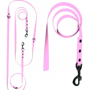 Vodítko pro psa VODÍTKO NASTAVITELNÉ VODĚODOLNÉ PŘEPÍNACÍ MEDOVÁ PLÁSTEV PVC ODOLNÉ 15M 1.6CM