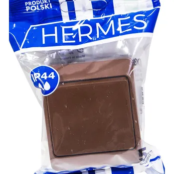 Elektrická zásuvka Hermetická elektrická lišta MojeLedy hnědá