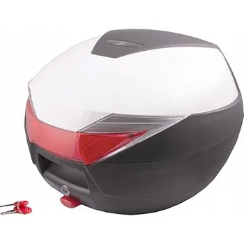 Kufr Moretti, MR-713, 30 l, Bílý, červená odrazka