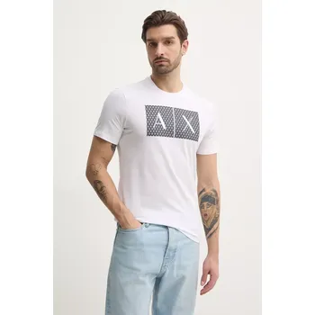 Pánské tričko Bavlněné tričko Armani Exchange 8NZTCK.Z8H4Z bílá 00X, vel. XXL
