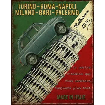 Plechová cedule Antic Line Plechová cedule Bellissima