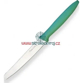Kuchyňský nůž Nůž zoubkatý zelený 120 mm, Pirge PURELINE