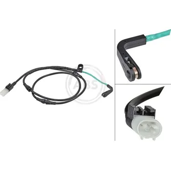 Brzdová destička Výstražný kontakt, opotřebení obložení A.B.S. 39762