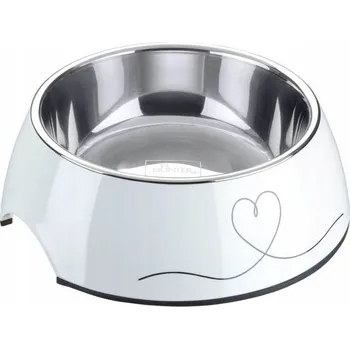 Miska pro psa Jedna kovová miska Hunter bílá 0,35 l