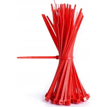 Stahovací páska STAHovací PÁSKY 200x2,5mm 100ks červené