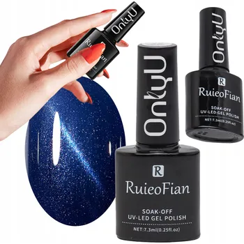 Přípravek na nehty METALICKÝ GRANÁTOVÝ HYBRIDNÍ LAK NA NEHTY S LESKEM UV/LED LAK L154