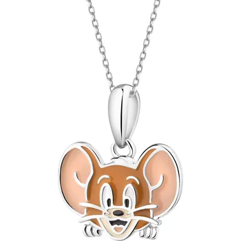 Přívěsek Stříbrný přívěsek se smaltem - Tom and Jerry, Jerry, Warner Bros. Discovery - WB539-8073