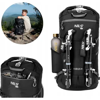 turistický batoh Vojenský Batoh Nils Camp NC1938 20-40 l černý