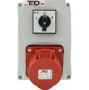 Elektrická zásuvka STAVEBNÍ ROZVADĚČ COMBOPOL 1 X 400V 16A/5P + PROUDOVÝ CHRÁNIČ