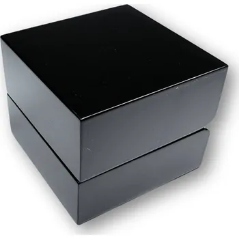 Dárková krabička Luxusní dřevěná lakovaná krabička na prsten nebo na náušnice s LED osvětlením