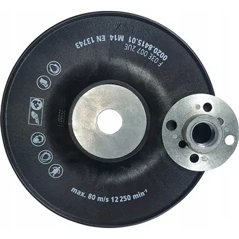 Příslušenství k brusce PODLOŽKA POD VLÁKNOVÝ KOTOUČ BRUSNÝ TALÍŘ 125mm M14