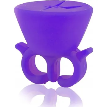 Přípravek na nehty DRŽÁK NA LAK NA NEHTY PRSTÝNEK FIALOVÝ