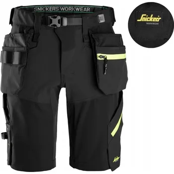 Pracovní obuv Pracovní Kraťasy Snickers 6140 Softshell Stretch, černé, velikost 62