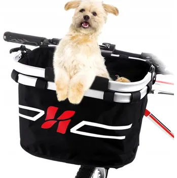 Košík na láhev Košík na kolo přední látkový černý