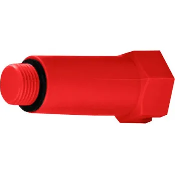 Vodovodní potrubí Záslepka PPR pro nástěnku 1/2" dlouhá se závitem ČERVENÁ