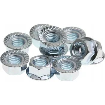 Matice Přírubová matice M12 POZINK 10 kusů POZINKOVANÁ