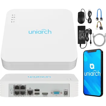 IP kamera IP rekordér pro 4 kamery do 5 Mpx H.265 Switch PoE