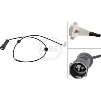 Brzdová destička Výstražný kontakt, opotřebení obložení A.B.S. 39532