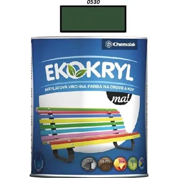 univerzální barva Barva Ekokryl Mat 0530 (zelená) 0,6 l