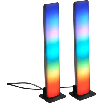 Stojací lampa LED svítidla dekorační GAMER RGB s IR dálkovým ovládáním