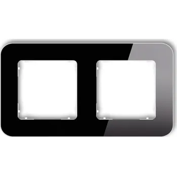 Rám na obraz Dvojitý Rámeček Karlik černý