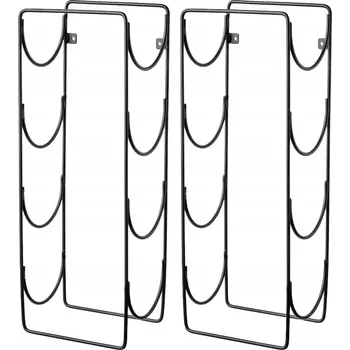 Stojan na víno Dřevěný stojan na víno Stojan na víno s držákem na skleničky