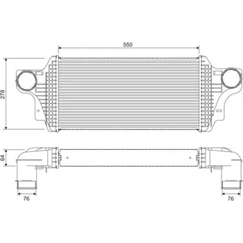 Chladič motoru Chladič turba VALEO 818377