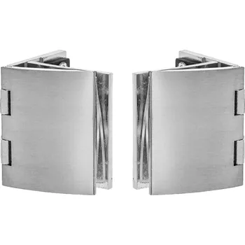 pant Onpira Závěs / panty na skleněné dveře (vrtané) [2ks] Povrchová úprava: Broušený (mat)