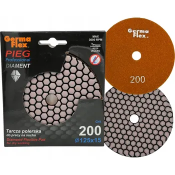 Brusný kotouč DIAMANTOVÝ LEŠTICÍ A BRUSNÝ KOTOUČ "PIEG" PRO SUCHÉ POUŽITÍ